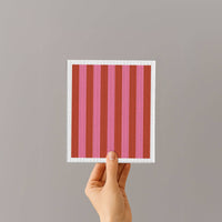 Sponge Cloth | Red/Pink Stripes